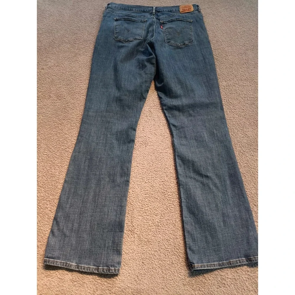 Levi's Classic Bootcut Women's 14L W32 L34 Medium Wash Blue Denim Jeans Tall‎